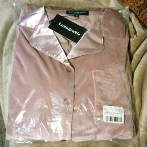 Loungesble velour rib reverse pajama set